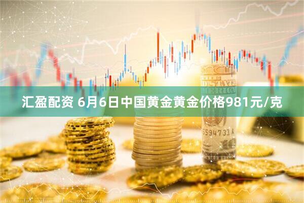 汇盈配资 6月6日中国黄金黄金价格981元/克