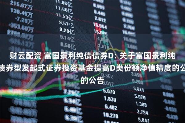 财云配资 富国景利纯债债券D: 关于富国景利纯债债券型发起式证券投资基金提高D类份额净值精度的公告